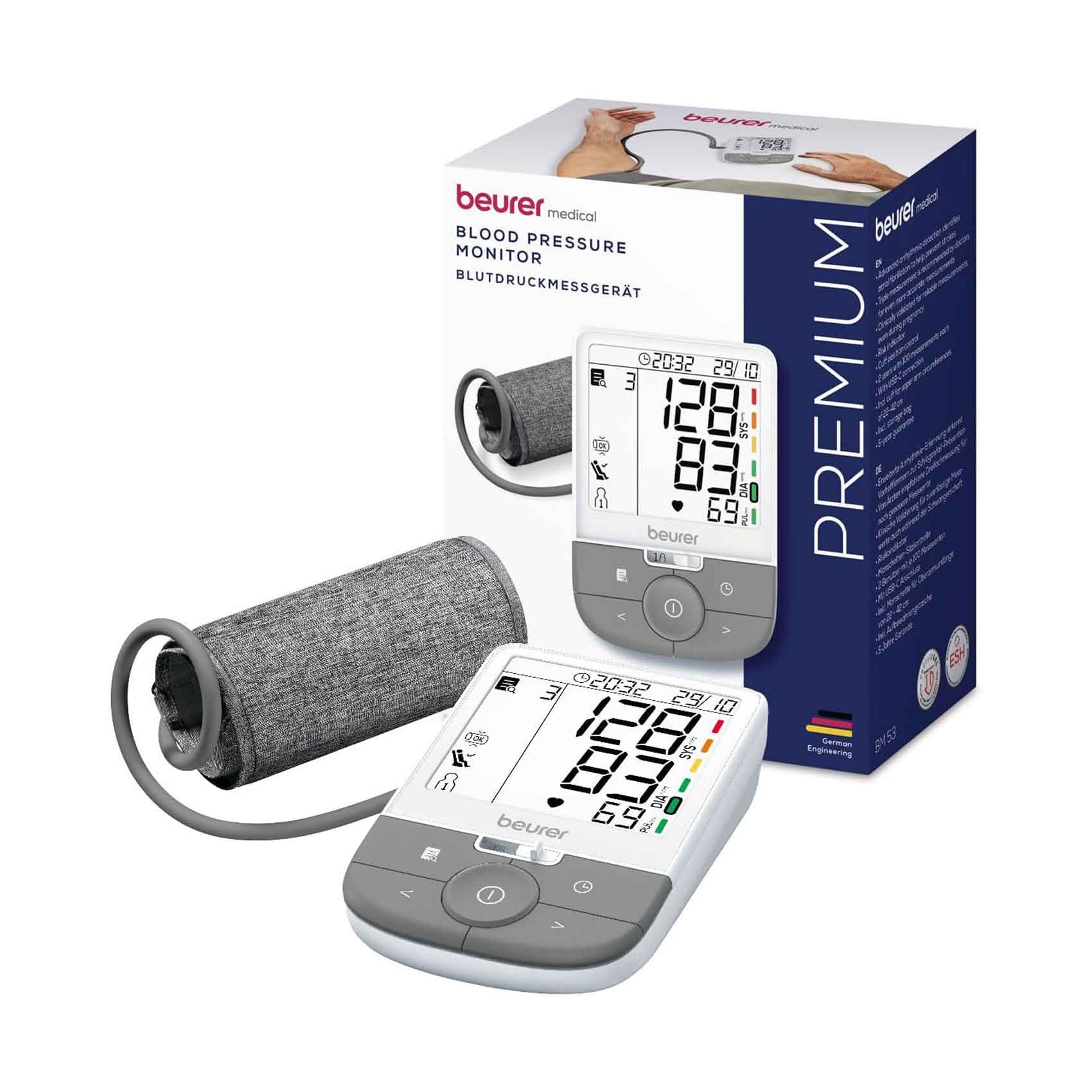 Beurer Blood Pressure Monitor BM53 (Plus Extra 50 Qr Supplier's Delivery Charge Outside Doha)