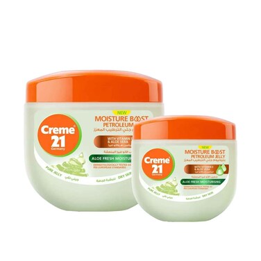 Creme 21 Aloe Fresh Moisturizing Petroleum Jelly 300ml + 100ml