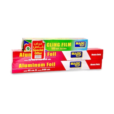 Maog Aluminum Foil 2 Pieces + Cling Film