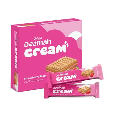 Deemah Cream Bis Strawberry 27gx12 Pieces