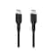 كابل بلكين مضفر USB C‑C رقم CAB004BT1MBK قدرة 60 واط طول 1 متر أسود