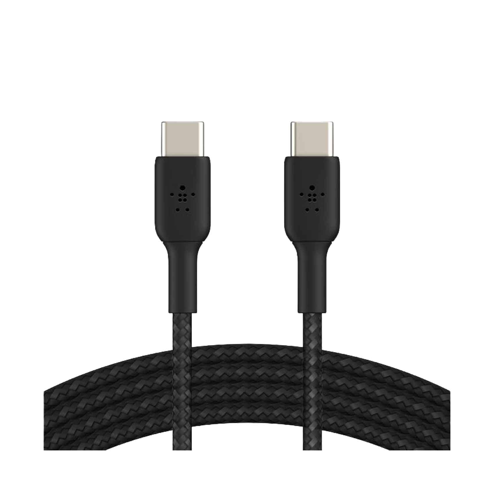 Belkin Braided Cable USB C-C CAB004BT1MBK 60w 1m Black