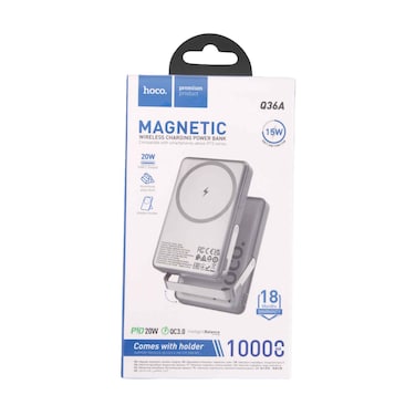 هوكو باور بانك Q36A صن لايت PD20W شحن لاسلكي 10000 مللي أمبير