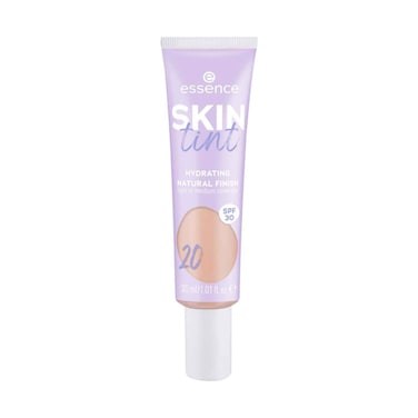 Essence Skin Tint #20 Hydrating Natural Finish With Spf30 Light To Medium Coverage 30ml