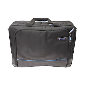 Carlton West End Double Gusset Laptop Folio Case Black
