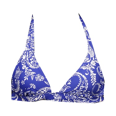 Halter Top Printed Blue