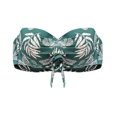 Bandeau Top Printed Green