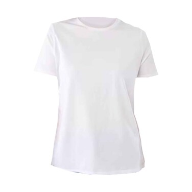 S/S R/N POSITIONAL PRINT T-SH WHT