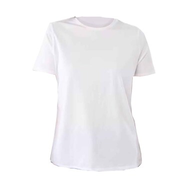 Ladies Round Neck Tshirt Basic White