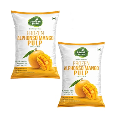 سايهادري فارمز لب مانجو ألفونسو مجمد 1 كجم × 2 قطعة