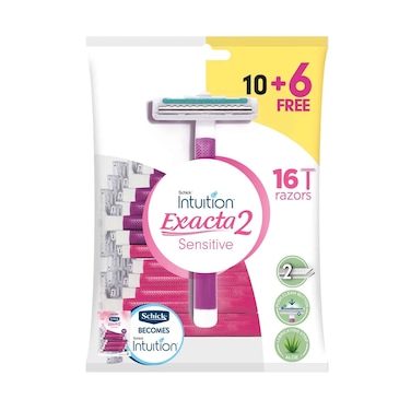 Schick Intuition Exacta 2 Sensitive Razors 16 Pieces