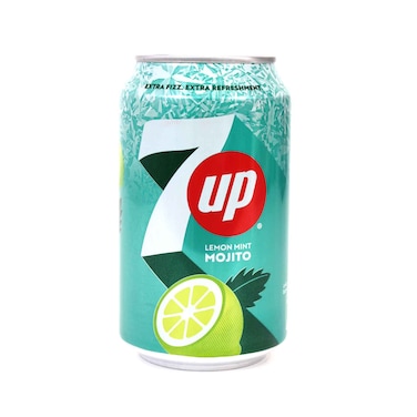 7up Carbonated Drinks Zero Sugar Lemon Mint Mojito 330ml