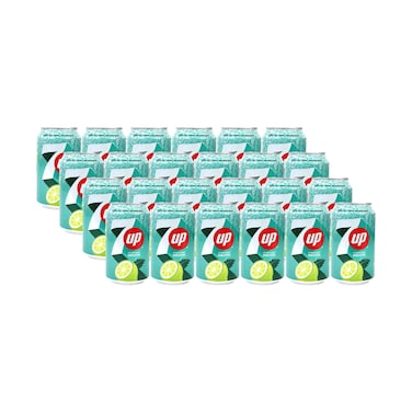 7up Carbonated Drinks Zero Sugar Lemon Mint Mojito 330mlx24 Pieces
