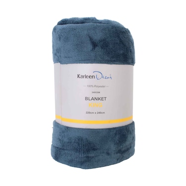 Karleen Decor Polyester Blanket King 220cmx240cm Assorted