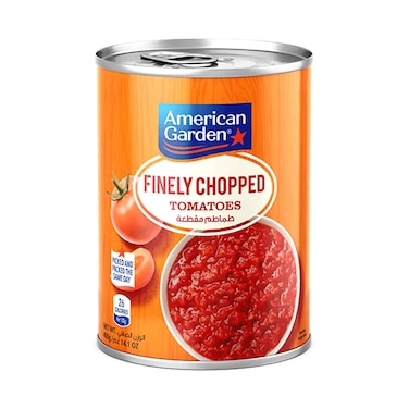 American Garden Finely Chopped Tomotoes 400g