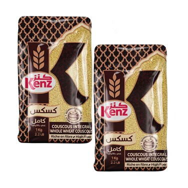 Kenz&nbsp; Whole Wheat Couscous 1Kgx2 Pieces