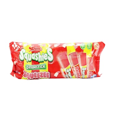 Swizzles Squashies Drumstick Squeeze With Raspberry &amp; Milk Flavour 45mlx12 Pieces