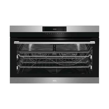 AEG فرن كهربائي مدمج متعدد الوظائف مقاس 90 سم BEK722910M بسعة 109 لتر