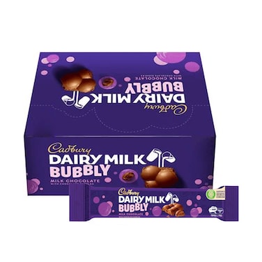 شوكولاتة كادبوري ديري ميلك الفقاعية، 24 غرام × 12 قطعة
