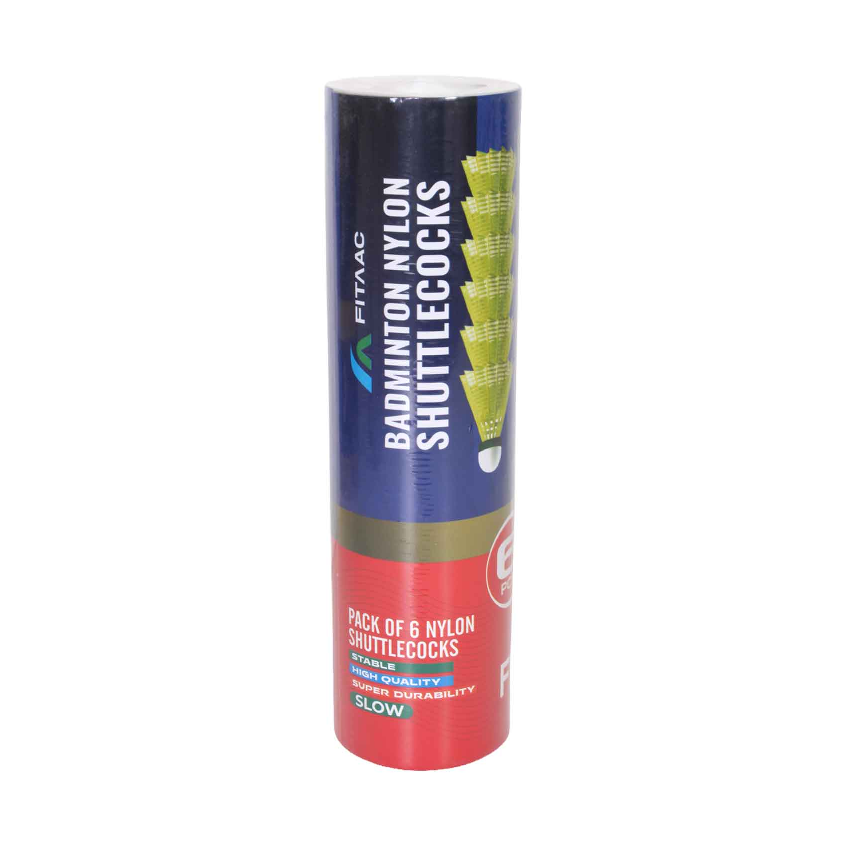 Fitaac Badminton Nylon Shuttlecocks 6 Pieces