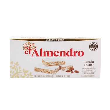 El Almendro Turron Duro, Crunchy Almond Turron 150g