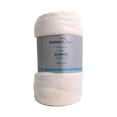Karleen Decor Polyester Blanket Single 150cmx200cm Assorted