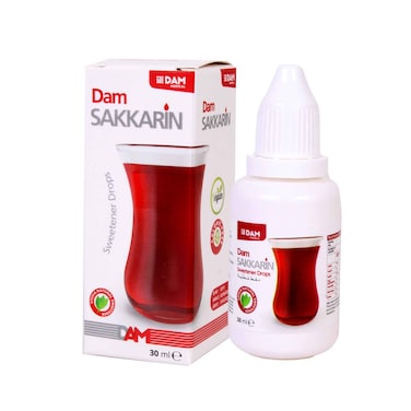 قطرات مُحلي دام ساكارين بدون سعرات حرارية 30 مل