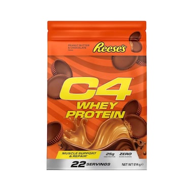 C4 Whey Protein Powder, Reese's Peanut Butter &amp; Chocolate 814g