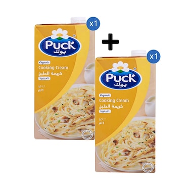 كريمة طبخ بوك عضوية 1 لتر + كريمة طبخ بوك عضوية 1 لتر