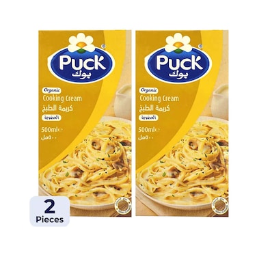 Puck Organic Cooking Cream 500ml &amp;  Puck Organic Cooking Cream 500ml