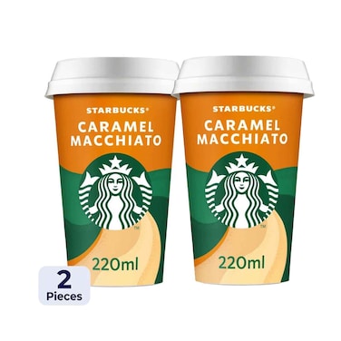 Starbucks Caramel Macchiato Coffee Drink 220ml &amp;  Starbucks Caramel Macchiato Coffee Drink 220ml