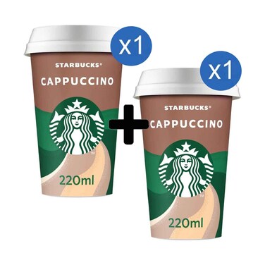 Starbucks Cappuccino Coffee Drink 220ml + 1 Piece