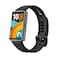 Huawei Band 11 Pro Black Matte Black Aluminum Alloy Case Black Fluoroelastomer Strap