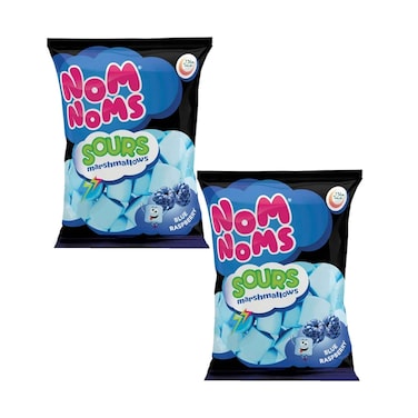 Nom Noms Blue Sour Raspberry Marshmallow 135gx2 Pieces