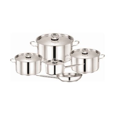 Pradeep 9P Stnlss Stl Cookware Set