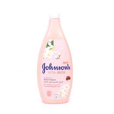 غسول الجسم جونسون فيتا ريتش المغذي بزيت الجوجوبا وفيتامين هـ 750 مل