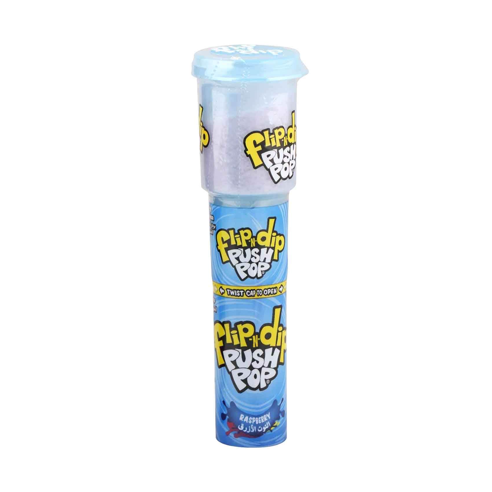Buy Bazooka Flip & Dip Push Pop Raspberry Flavour 25g Online
