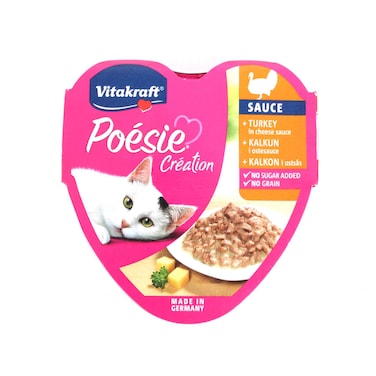 Vitakraft Poesie Creation Turkey In Cheese Sauce 85g