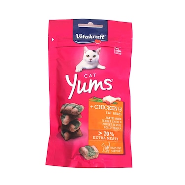 فيتاكرافت كات يامز، دجاج وعشب القطط 40 غرام