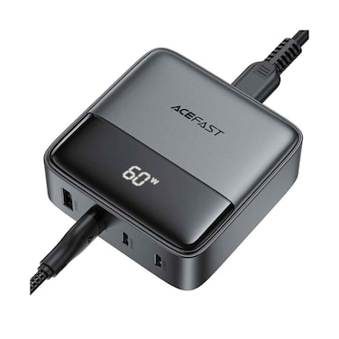 Acefast Desktop Power Station Gan Charger LED Digital Display Z6, 65 Watts