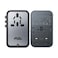 Acefast Travel Plug Adapter Universal Socket With 5 Fast Ports PD75W Gan (3xUSB-C+2xUSB-A) 2300Watts
