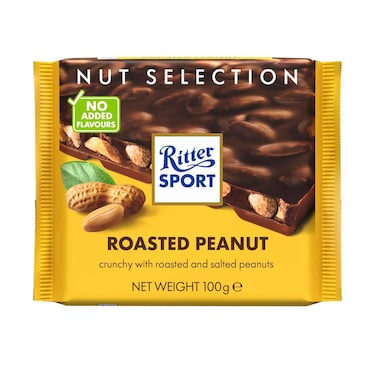 Ritter Sport Roasted Peanut Milk Chocolate 100g