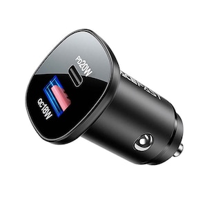 Acefast Dual Fast Charge With Intelligent Power Distribution Dual Port Metal Car Charger B1, 38 Watts