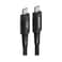 Acefast Fast Charging Data Cable  Wear Resistant Nylon Braid USB-C To USB-C, Black, C04-03