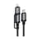 Acefast Fast Charging Data Cable 2 in 1 Multi Charge USB-C To USB-C/ Lightning C20-01