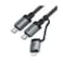 Acefast Fast Charging Data Cable 2 in 1 Multi Charge USB-C To USB-C/ Lightning C20-01