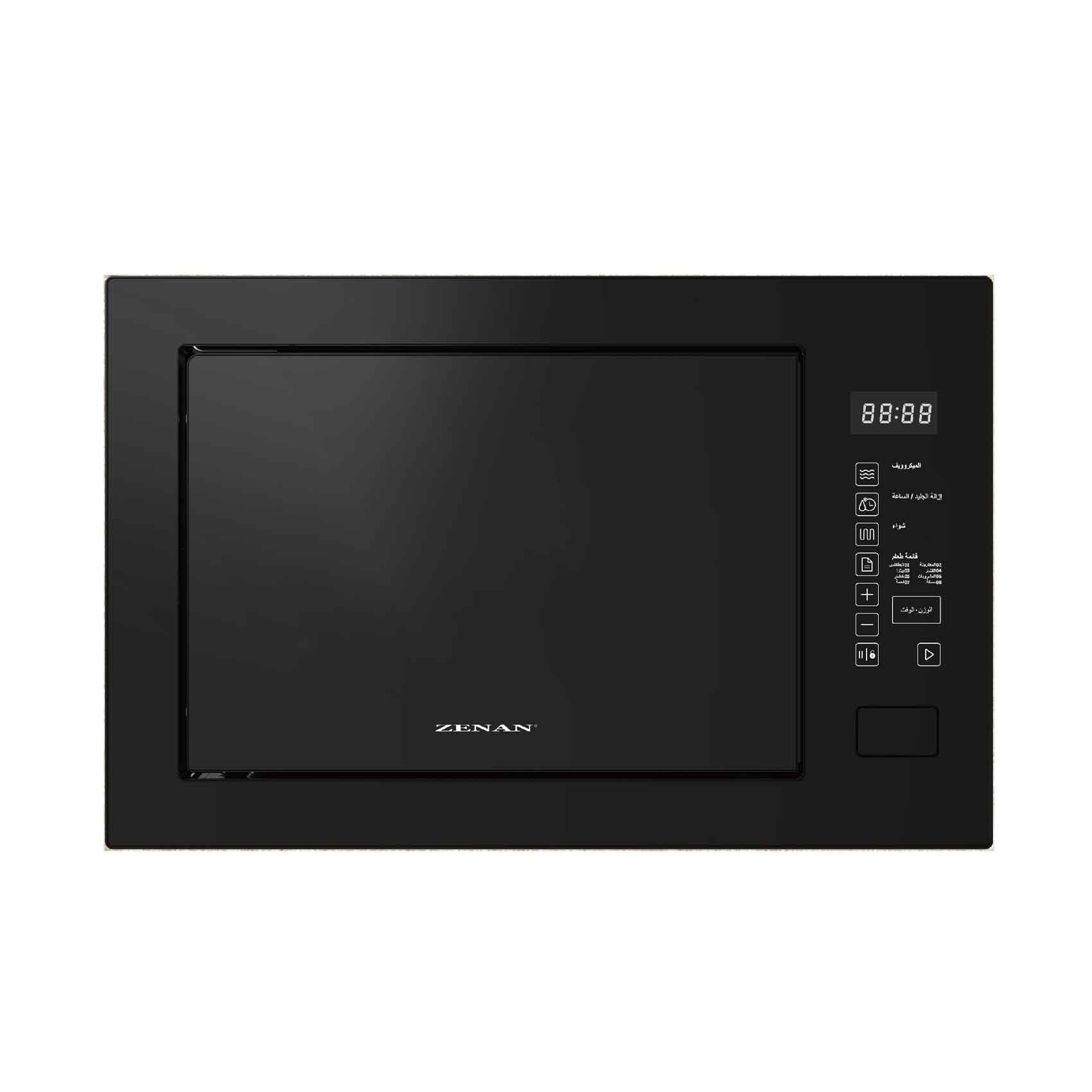 Zenan Built In Microwave Oven With Digital Control, Defrost & Grill Function ZMW-C25NG94, Capacity 25l
