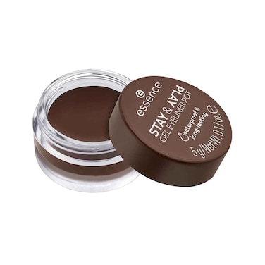 Essence Stay &amp; Play Gel Eyeliner Pot 02 Brown 5g