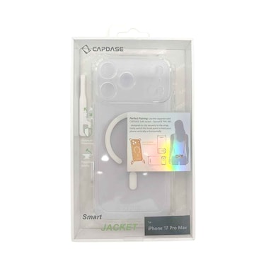 كابديس SJIH17P69 غطاء Smart Jacket لهاتف iPhone 17 Pro Max، لون شفاف