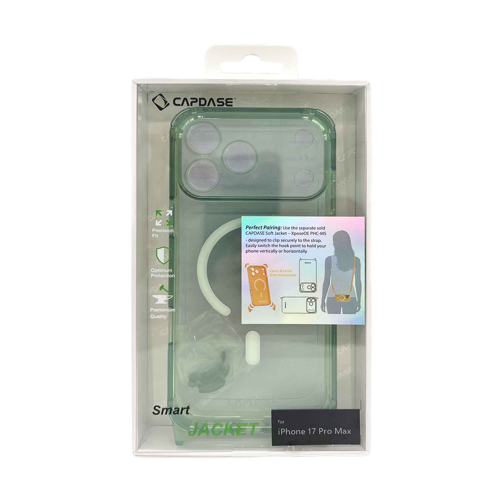 Capdase Clear Case for iPhone 17 Pro Max Green